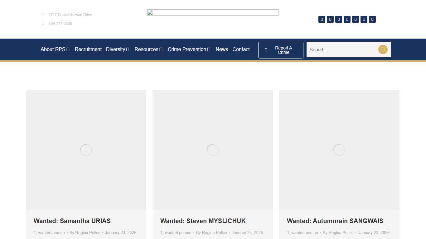 January 23, 2026 – Regina Police Service